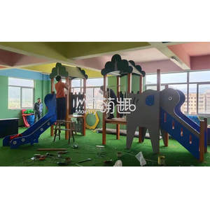 สนามเด็กเล่นกลางแจ้งธีมป่า Moetry สําหรับเด็กสนามเด็กเล่นต้นไม้สไลด์โลหะสําหรับสวนโรงเรียนสวน - Product Image 6