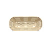 Premium antibacteriële duurzame vaatwasserbestendige ovale 30x13,5x8,5cm broodvormmand van plastic voor het laten rijzen van brooddeeg
