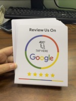 Support d'affichage NFC sans contact pour cartes cadeaux Google Play et avis Google, avec support de code QR personnalisé
