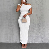 Robes Décontractées Femme Effet Vague – Robe Longue et Moulante Élégante pour l'Été, Vêtements Féminins pour Soirée & Club