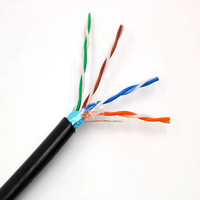 Kabel jaringan Cat8, kabel Data kecepatan tinggi berpelindung pemasangan mudah untuk kantor rumah pintar
