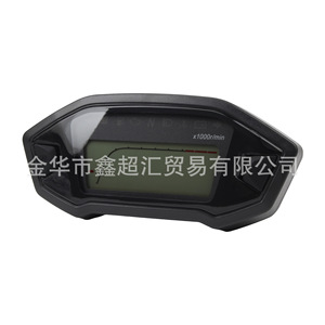 จอแสดงผล LCD สำหรับรถจักรยานยนต์ Zuqing รุ่น MS116 12V มาตรวัดความเร็วแบบดิจิตอลขาวดำ สำหรับการปรับปรุงทั่วไป - Product Image 1