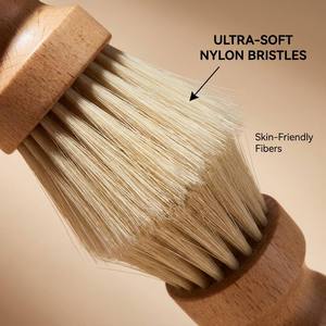 Spazzola professionale per la pulizia del collo del barbiere con manico in legno, setole morbide, per salone, per stilisti, strumento per taglio capelli in legno di faggio - Product Image 4