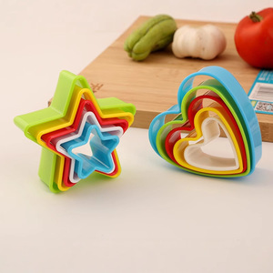 Plastic Cake Molds <b>Cookie</b> Cutters 6Pcs Heart Star Shape Baking <b>Tools</b> for DIY Cake <b>Cookie</b> Making - Product Image 1