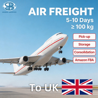 Transporte Aéreo de China al Reino Unido, Agente de Carga Puerta a Puerta, Servicios Logísticos 3PL FBA, DDP, DDU, B2B, Agente de Envíos EXW, FOB