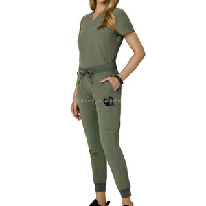 Gloriousin 2023สครับสำหรับทั้งชายและหญิงชุดคริสมาสต์ผ้ายืดใช้ได้ทั้งชุดเดรส<span class=keywords><strong>แขน</strong></span><span class=keywords><strong>ยาว</strong></span> - Product Image 1