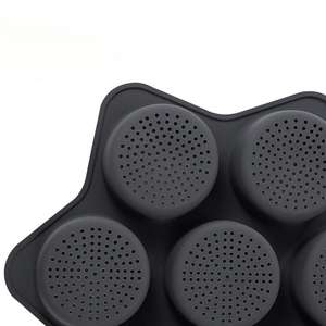 Moule à <span class=keywords><strong>hamburger</strong></span> en silicone à 7 cavités, antiadhésif, résistant à la chaleur, <span class=keywords><strong>de</strong></span> qualité alimentaire, sans BPA, passe au lave-vaisselle - Product Image 3