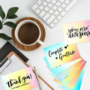 Cartes <span class=keywords><strong>de</strong></span> <span class=keywords><strong>remerciement</strong></span> holographiques <span class=keywords><strong>de</strong></span> haute qualité, cartes <span class=keywords><strong>de</strong></span> vœux personnalisées avec logo - Product Image 2