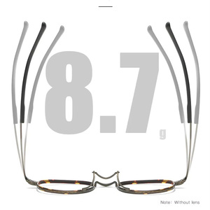 Osicare 80834 thương hiệu sang trọng Kính mắt đổ Homme <span class=keywords><strong>Eye</strong></span> costom logo miễn phí khung Tên Eyewear thương hiệu người đàn ông kính mắt Titanium khung - Product Image 4