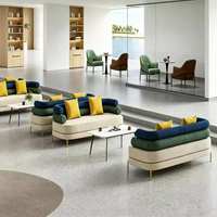 Ensembles de canapés de bureau pour espaces publics, pour hôtels et appartements, canapé modulaire en tissu moderne pour salles d'attente