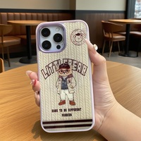 Coque de téléphone à panneau arrière magnétique remplaçable pour Iphone17/17pro/17promax/17air avec la dorure colorée rouge arc cerise