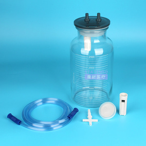 Accessoires pour dispositif d'aspiration Yuwell, bouteille de stockage de 2500 ml avec bouchon d'étanchéité à filtre pour usage médical - Product Image 1