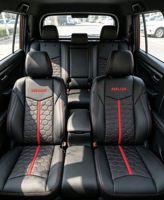 Housses de siège auto en cuir Nappa personnalisées pour Toyota Hilux Double Cab Accessoires intérieurs auto