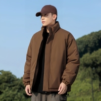 Veste d'hiver décontractée de haute qualité, grande taille, durable, avec fermeture éclair pour une chaleur confortable, adaptée aux trajets quotidiens et à un usage quotidien