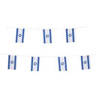 Drapeau israélien en polyester 100% neuf, 3*5 pieds, couleurs vives et résistant à la décoloration, avec en-tête en toile et bannière à double couture, vente en gros