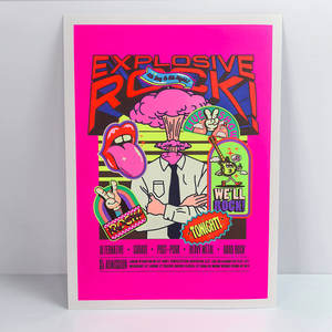 Impresiones de Arte de Anime con Tinta de Neón Personalizada, Colores Vibrantes, Impresión Digital en Papel con Acabado Fluorescente, Póster de Fanart de Películas/Videogames - Product Image 6