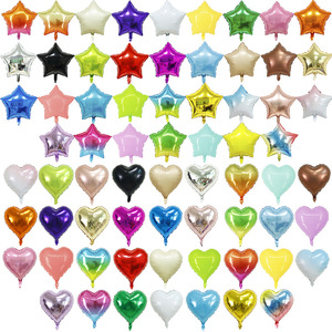 Vente en gros de 18 pouces étoile <span class=keywords><strong>coeur</strong></span> amour feuille d'or hélium pentagramme ballon pour <span class=keywords><strong>joyeux</strong></span> <span class=keywords><strong>anniversaire</strong></span> fête décoration mariage Globos - Product Image 1