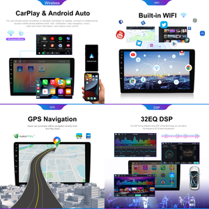 Marco para Radio de Coche Podofo de 9'' con Android, 4+64G, Carplay Inalámbrico y Android Auto/WiFi, Personalización para <span class=keywords><strong>Chevrolet</strong></span> Aveo LS Sedán 2005-2008 - Product Image 2