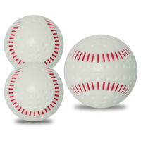 En gros, balle de baseball d'entraînement à surface alvéolée, souple, à vol stable, pour l'entraînement au lancer, au frappe et aux exercices de swing