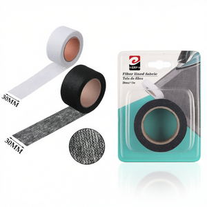 Cinta de tela con forro de fibra Erpsl de 30 mm x 10 m, blanca y negra, para manualidades y reparaciones - Product Image 3