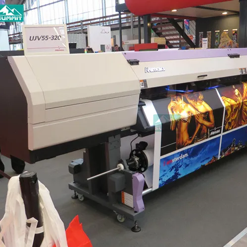 Mimaki impressão de impressora UJV55-320 uv 3.2m, no adesivo de logotipo/itens de presente com qualidade afiada