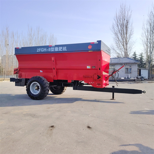 Nuevo esparcidor de remolque de tractor de estiércol de animales de PTO seco sólido fuente de alimentación Manual para uso agrícola y distribución de fertilizantes - Product Image 3