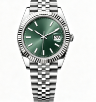 Montre automatique de sport pour homme, bracelet en acier inoxydable, étanche, lumineuse