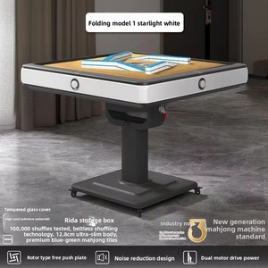 Mesa de Mahjong Automática Plegable Fang de Alta Gama con Diseño de Montaña Rusa, para el Hogar, Salón de Mahjong, Club de <span class=keywords><strong>Ajedrez</strong></span>/Cartas, Doble Propósito, Silenciosa - Product Image 5