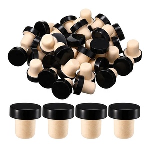 <span class=keywords><strong>Bouchon</strong></span> de liège en bois en forme de T personnalisé <span class=keywords><strong>bouchon</strong></span> de bouteille coloré pour bouteille en verre conception de cylindre pour bouteilles d'alcool - Product Image 1