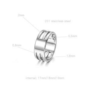 Outil de mesure de taille de bague en acier inoxydable pour la fabrication de bijoux, forme ronde AC0333 - Product Image 2