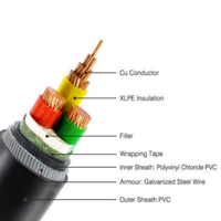 Harga Kabel Daya Tembaga Murni Berisolasi XLPE dengan Selubung PVC untuk Penggunaan Bawah Tanah Tegangan Rendah