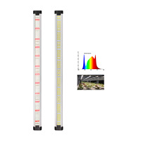 Lampu LED Pertumbuhan Tanaman Spektrum Merah-Putih Berbahan Aluminium Alloy 1000 Lumens untuk Sayuran Berdaun, Bunga, dan Tanaman Hijau