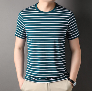 T-shirt da uomo in jersey a vestibilità ampia, ultimo modello, 100% cotone, estivo, a maniche corte, tinta unita, casual, stampa digitale, traspirante - Product Image 6