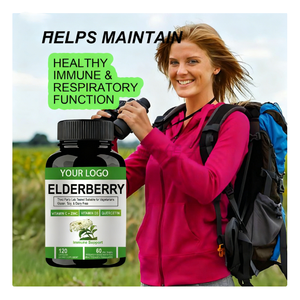 Capsules de soutien immunitaire à la baie de sureau et à la quercétine avec vitamine C, zinc et D3, végétaliennes et sans gluten - Product Image 2