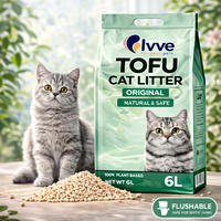 Pasir Kucing Premium Berbahan Tahu Dengan Daya Serap Tinggi, Formula Anti-Serap, Dapat Dibuang di Toilet untuk Pemasok Pasir Kucing Label Pribadi