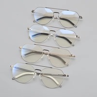 Gafas Ópticas Plegables de Titanio con Diseño de Doble Viga y Logotipo Personalizado Unisex de Fábrica de Gafas de Shenzhen, Gafas de Lectura con Forma de Diamante