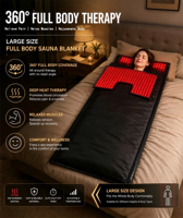 Saco de Dormir de Terapia de Luz Roja de Cuerpo Completo 660nm 850nm 2520 LEDs 270W con Temporizador de Atenuación por Pulsos para Alivio del Dolor