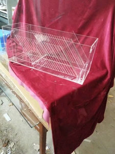 Custom Factory Design 3mm Thick CNC Machined 5-Axis High-Accuracy Transparent <b>Colored</b> Acrylic Parts for Corner Shelves Garment - Product Image 5