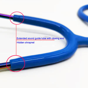 Estetoscopio de Frecuencia con Recubrimiento de Color para Niños y Adultos, Estetoscopio de Acero Inoxidable para Médico - Product Image 5