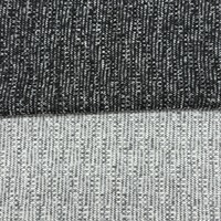 Tela de Punto de Poliéster 100% de Peso Medio, 260 g/m², 160 cm, Color Heather Melange, para Suéter, Sudadera con Capucha y Abrigo