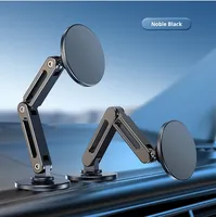 Support de téléphone magnétique universel pliable en alliage d'aluminium à bras long réglable, rotatif à 360 degrés, pour console de voiture, modèle 2025, le plus vendu