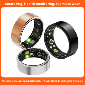 Drop Shipping 6.8mm Ultra <b>Thin</b> Titanium Case Resin Smart <b>Ring</b> Sleep Heart Rate Blood Oxygen Monitor 3-5 Days Battery Life Compac - Product Image 5