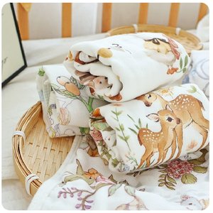 Phim Hoạt Hình Muslin Khăn Bông Nhỏ Mặt Khăn 30x30 Cm/50x25 Cm Bé Khăn Tắm - Product Image 3