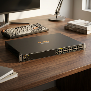 Commutateur géré Gigabit <span class=keywords><strong>PoE</strong></span>+ 24 ports <span class=keywords><strong>Aruba</strong></span> J9773A <span class=keywords><strong>2530</strong></span>-<span class=keywords><strong>24G</strong></span>-<span class=keywords><strong>PoE</strong></span>+ J9773A - Product Image 1