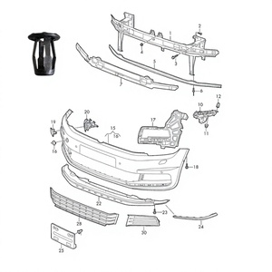 Rivets de fixation de plaque d'immatriculation avant pour Volkswagen Audi N90218403, en fer, pour remplacement et réparation - Product Image 3