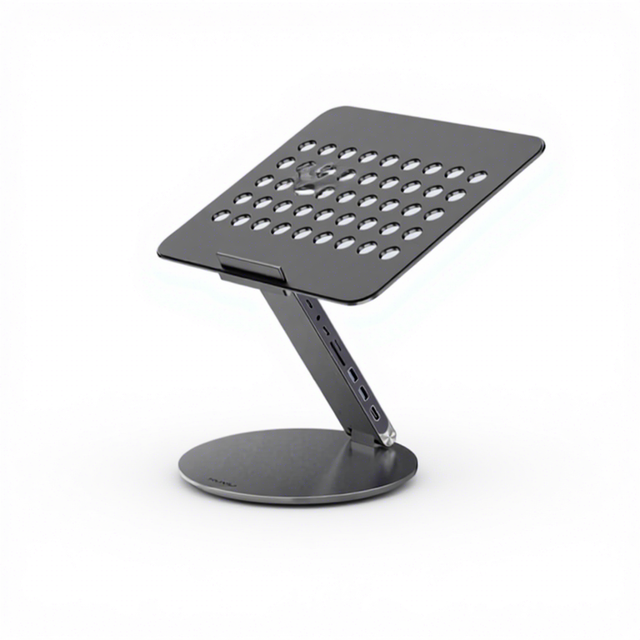 Adjustable Laptop Stand with 8-in-1 USB-C Hub