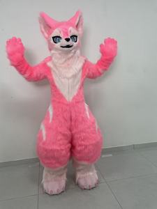 Funtoys Fursuit zorro de pelo largo \ Lobo \ conejo mascota traje Cosplay fiesta disfraz <span class=keywords><strong>Halloween</strong></span> desfile disfraz - Product Image 1