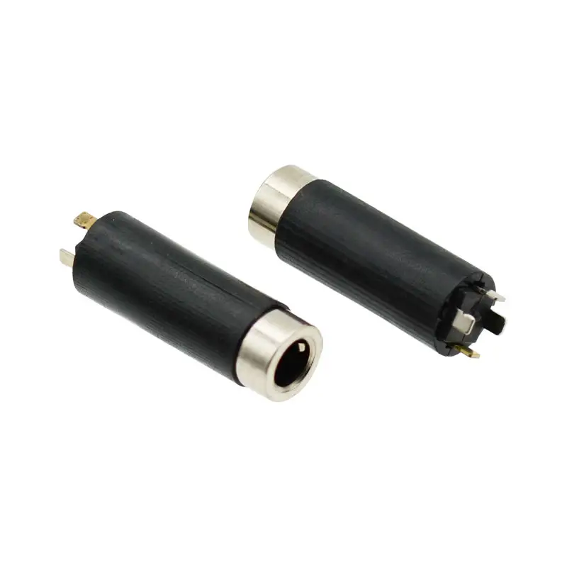 Conector de teléfono de Audio Kandens de 3,5mm, 4 polos, 4 pines, TRRS, plástico, alta corriente, 3,5mm, enchufe hembra de Audio estéreo para Cable AUX