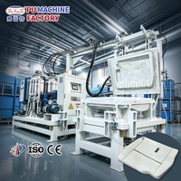 Machine de moulage automatique à haute pression pour la fabrication de sièges de camion en polyuréthane auto-moulant, avec contrôle PLC et cadre de moule