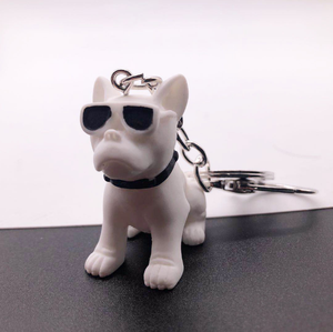 Llavero con forma de dibujos animados para perros, gafas de sol con diseño creativo de pit dog, regalo de promoción - Product Image 2
